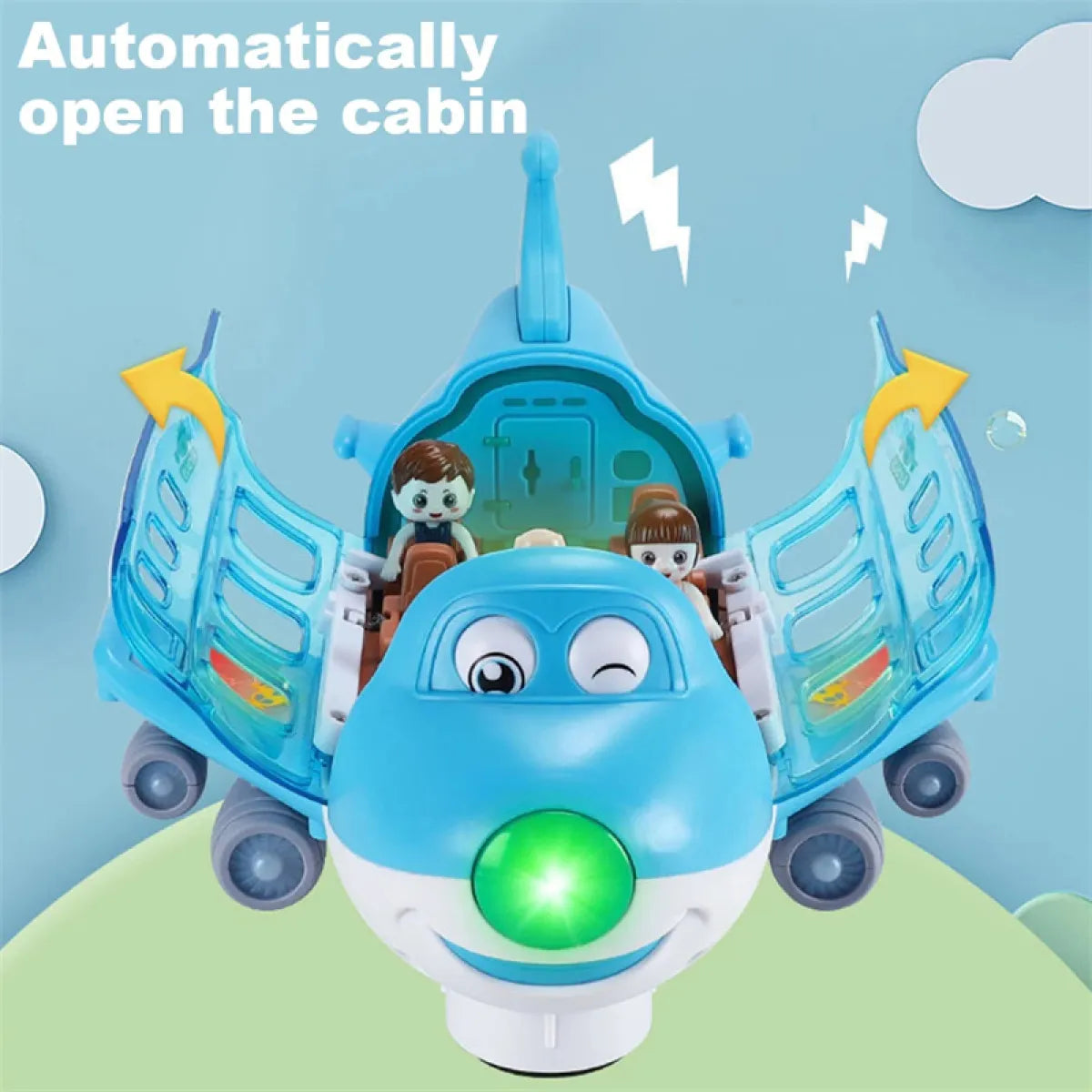 Rotating Electric Plane Toy with Lights