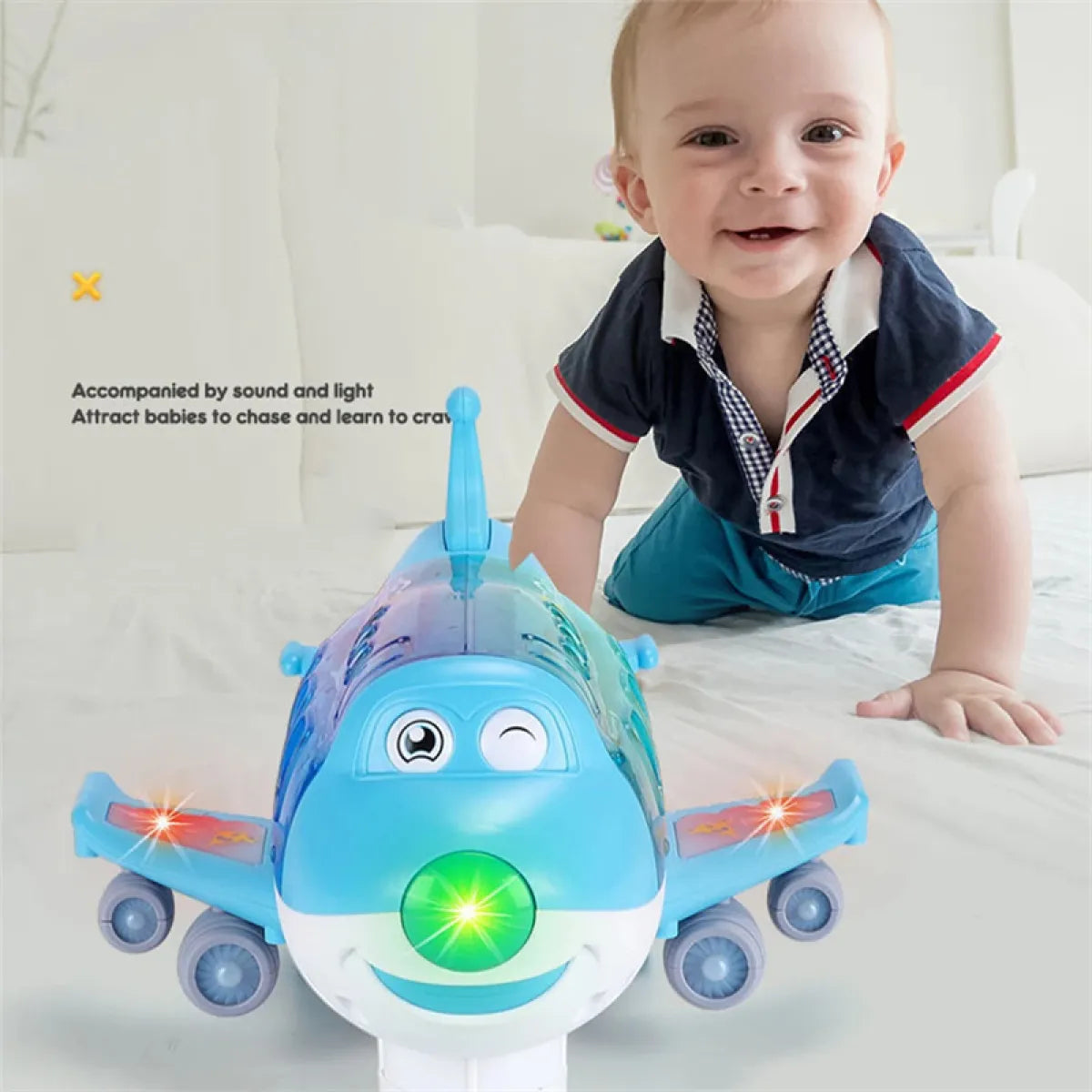 Rotating Electric Plane Toy with Lights