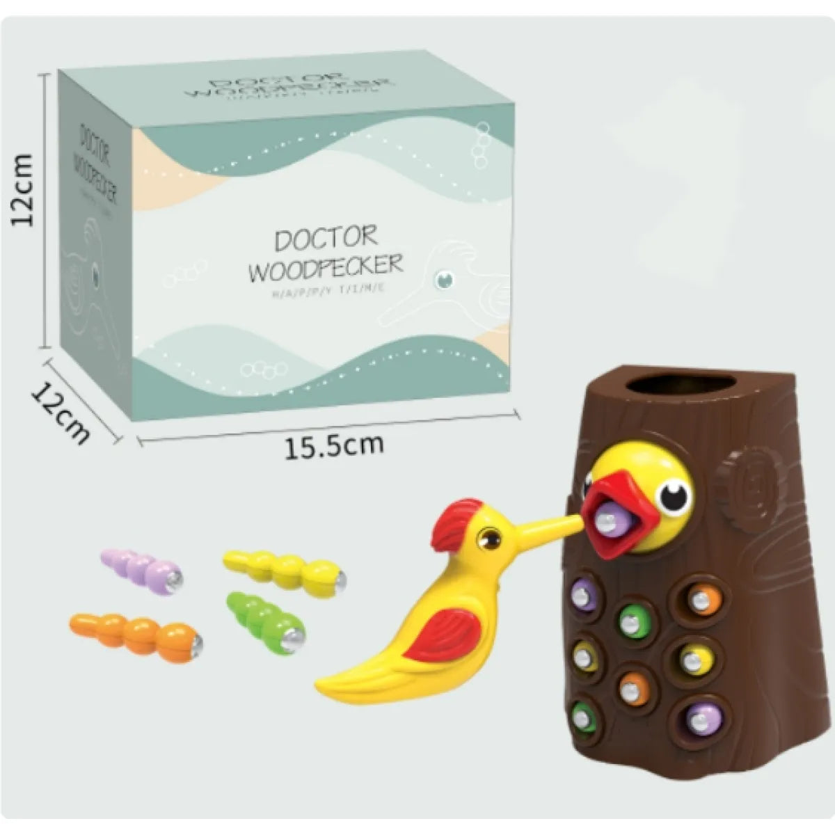 Woodpecker Magnetic Catch Worm Game